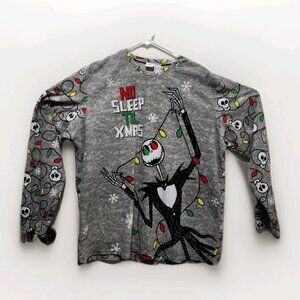 Nightmare Before Christmas Pajama Top Adult XL Jack Skellington Fleece Sleepwear